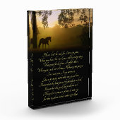 Prachtige herdenking van paarden en eikenbomen fotoblokken (Links)