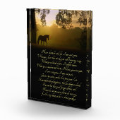 Prachtige herdenking van paarden en eikenbomen fotoblokken (Rechts)