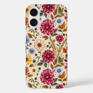 Prachtige Herfst bloemen iPhone 16 Hoesje