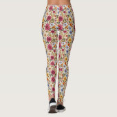 Prachtige Herfst bloemen Leggings (Achterkant)