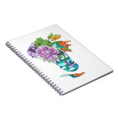 Prachtige herfst bloemenboeket notitieboek (Rechterzijde)