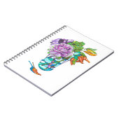 Prachtige herfst bloemenboeket notitieboek (Linkerzijde)