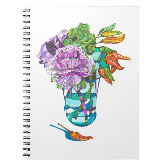 Prachtige herfst bloemenboeket notitieboek (Voorkant)