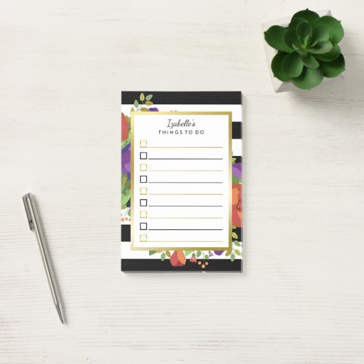 Prachtige Herfst Bouquet - Aangepaste naam om lijs Post-it® Notes (Kantoor)