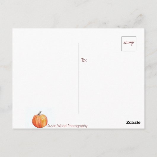 Prachtige Herfst Briefkaart van uw staat (Achterkant)