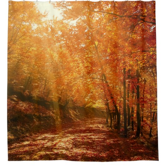 Prachtige herfst douchegordijn (Voorkant)