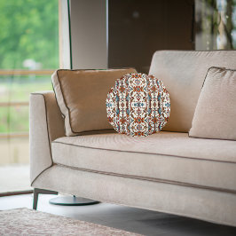 Prachtige Herfst en blauw Rond Kussen