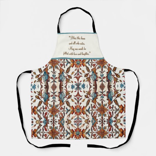 Prachtige Herfst en blauw  Schort (Voorkant)