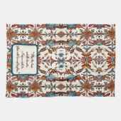 Prachtige Herfst en blauw  Theedoek (Horizontaal)