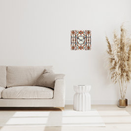 Prachtige Herfst en blauw Vierkante Klok