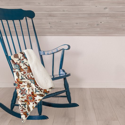 Prachtige Herfst en blauwe Sherpa deken