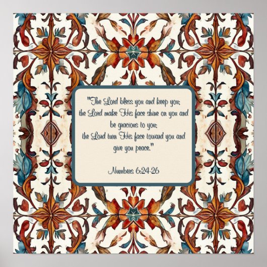 Prachtige Herfst en Blue Blessing Poster (Voorkant)