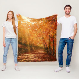 Prachtige herfst fleece deken