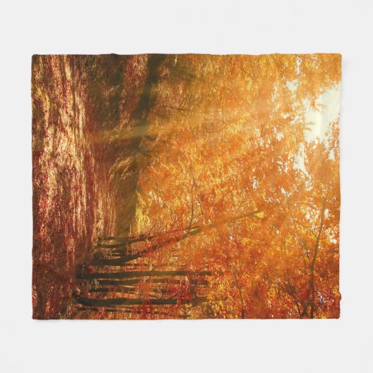 Prachtige herfst fleece deken (Voorkant (Horizontaal))