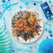 Prachtige Herfst Floral Papieren Bordje (Feest)