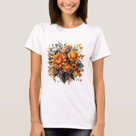 Prachtige Herfst Floral T-shirt