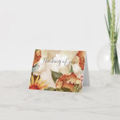 Prachtige Herfst Foliage & Flowers Bedankkaart (Voorkant)