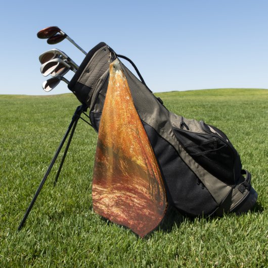 Prachtige herfst golfhanddoek (Groen)