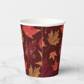 Prachtige Herfst herfst bladeren partij decor Papieren Bekers (Rechts)