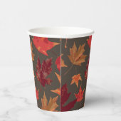 Prachtige Herfst herfst bladeren partij decor Papieren Bekers (Rechts)