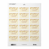 Prachtige Herfst Retouradreslabels Etiket (Full Sheet)