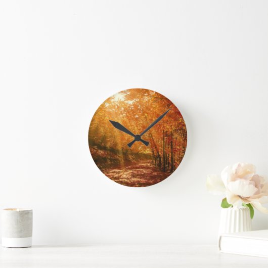 Prachtige herfst ronde klok (Huis)