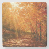 Prachtige herfst stenen onderzetter (Voorkant)