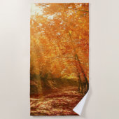 Prachtige herfst strandlaken (Voorkant)