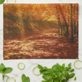 Prachtige herfst theedoek (Gevouwen)