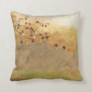 Prachtige herfst vallende bladeren decoratieve wor kussen