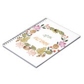 Prachtige herfst van de waterverf notitieboek (Linkerzijde)