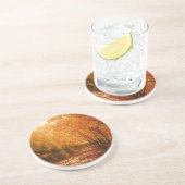 Prachtige herfst zandsteen onderzetter (Zijkant)