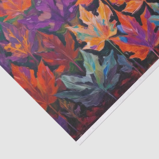 Prachtige herfstbladeren, kleurrijk Herfst ontwerp Tissuepapier (Detail)