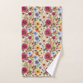 Prachtige herfstbloemen bad handdoek (Handdoek)
