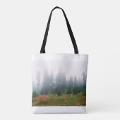 Prachtige herfstochtend Forrest Foto Canvas tas (Achterkant)