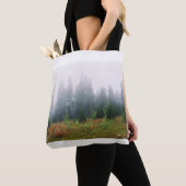 Prachtige herfstochtend Forrest Foto Canvas tas (Dichtbij)