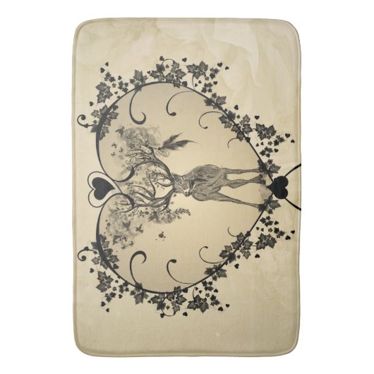 Prachtige herten badmat (Voorkant Verticaal)