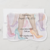 PRACHTIGE HI HEELS  KAART (Achterkant)