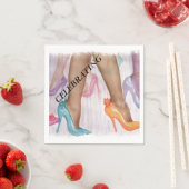 PRACHTIGE HI HEELS PAPIEREN SERVETTEN (Insitu)