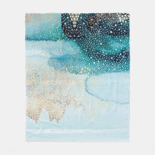 Prachtige high-resolution waterverf met abstract fleece deken