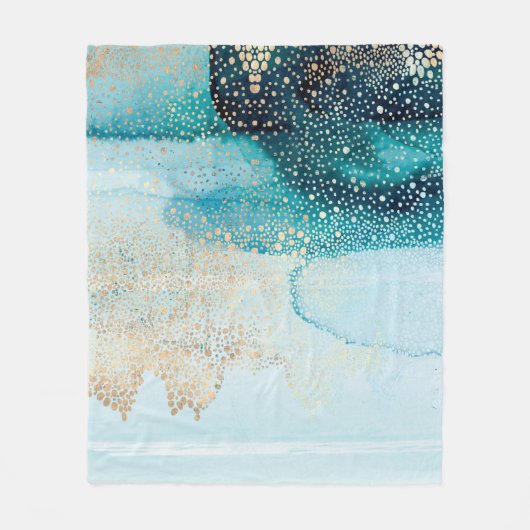 Prachtige high-resolution waterverf met abstract fleece deken (Voorkant)
