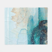 Prachtige high-resolution waterverf met abstract fleece deken (Voorkant (Horizontaal))