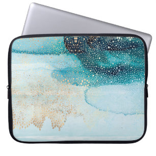 Prachtige high-resolution waterverf met abstract laptop sleeve