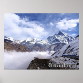 Prachtige Himalagebergte - Mount Everest Peak Poster