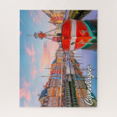 Prachtige historische stad Kopenhagen, Denemarken Legpuzzel (Verticaal)