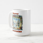 Prachtige Holiday Window Display Koffiemok (Voorkant links)