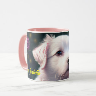 Prachtige hond en Roos Collectie Mok
