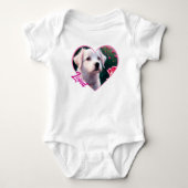 Prachtige hond en Roos Collectie Romper (Voorkant)