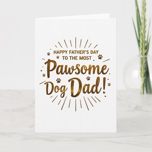 Prachtige Hondenvaders Dag Kaart (Voorkant)