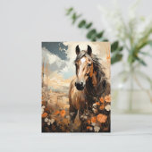 Prachtige Horse AI Art Briefkaart (Staand voorkant)